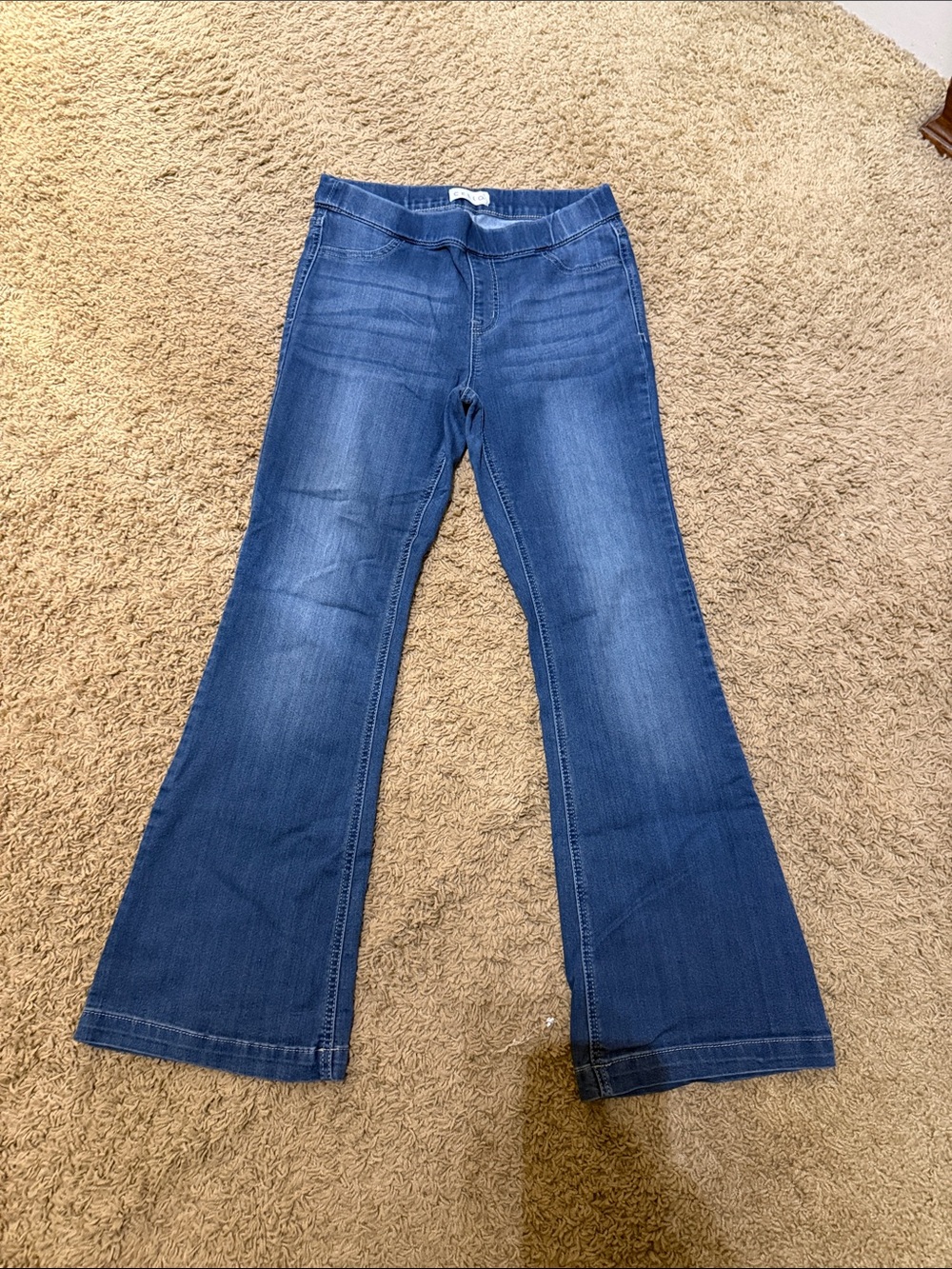 Cello Blue Flare Pull On Jeans